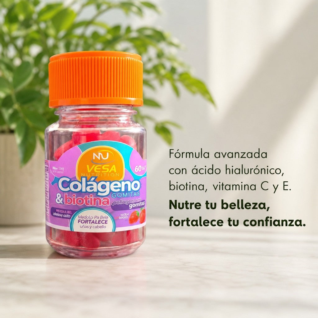 COLAGENO MAS BIOTINA - 60 GOMITAS