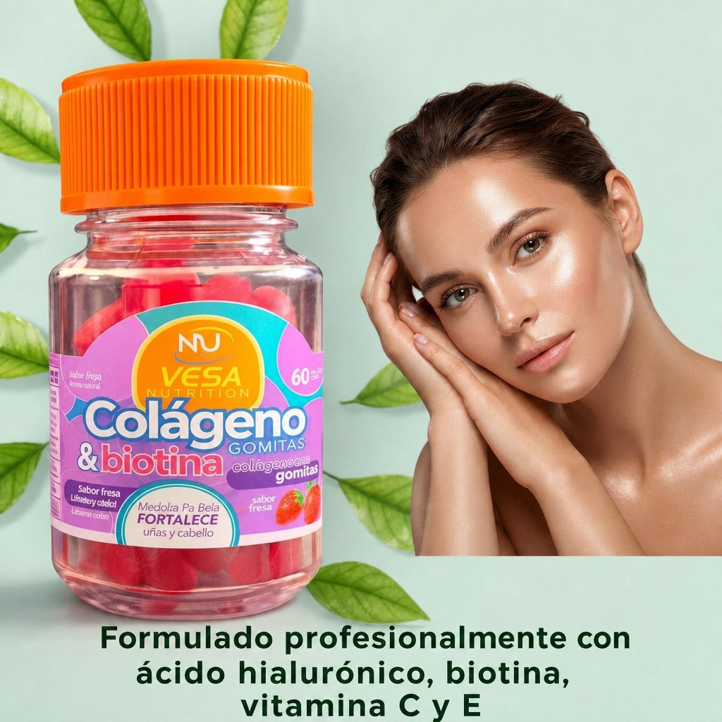 COLAGENO MAS BIOTINA - 60 GOMITAS